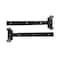 Nuvo Iron BLACK STEEL 12 in STRAP HINGES, 2PK SH12BLK - alternate 1